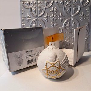 Lladro Porcelain Ball 2013 Ornament Gold Re-Deco version